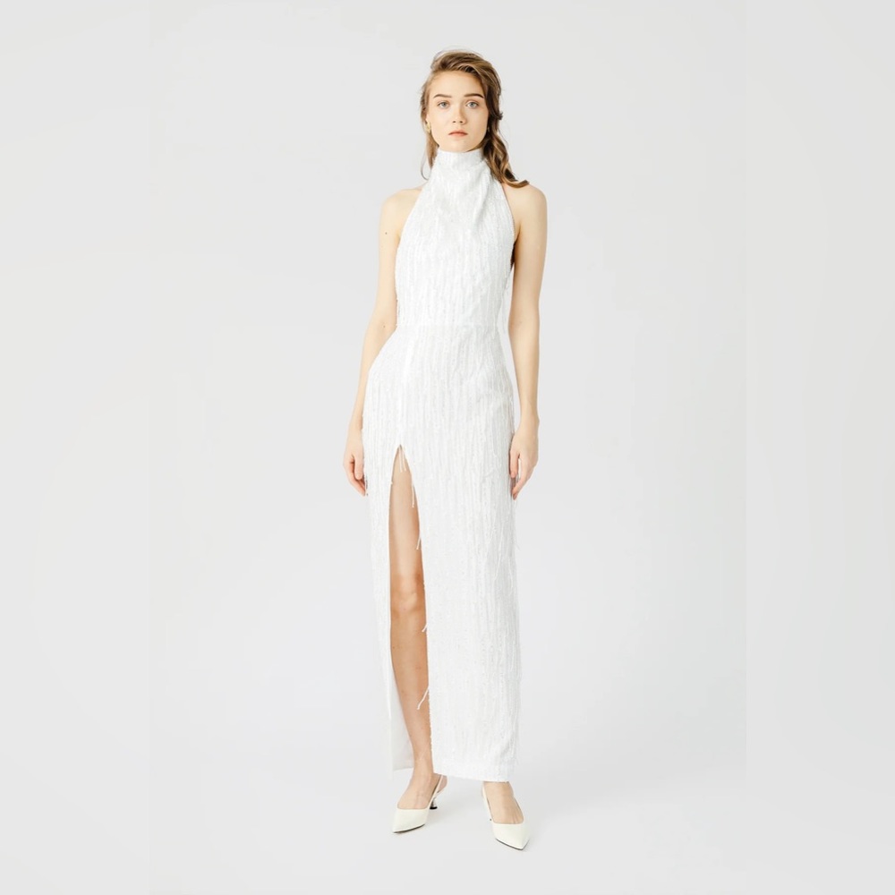 Sau Lee Bonnie Backless Midi Dress